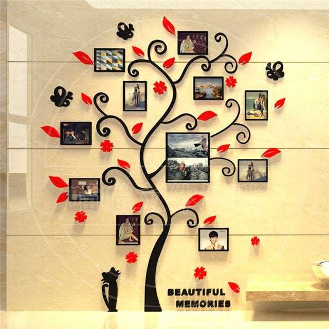 Family Photo Frame, Tree Wall Sticker - Alartis