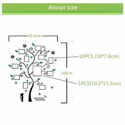 Family Photo Frame, Tree Wall Sticker - Alartis