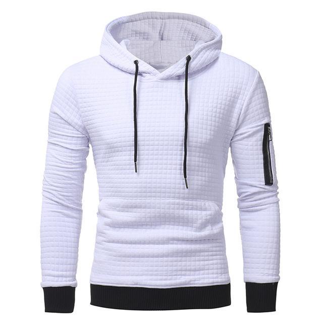 Men's Long Sleeve Hoody With Arm Zipper - Alartis