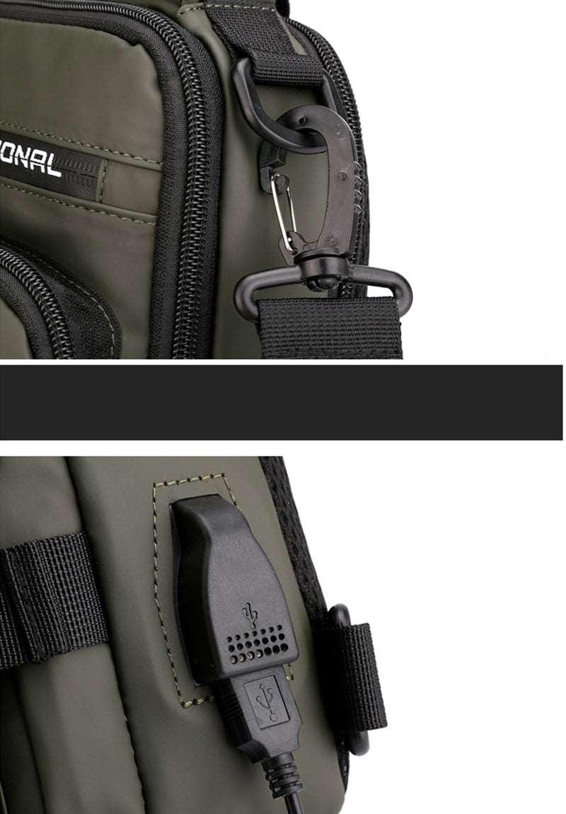 Men's Multifunctional Backpack Shoulder Chest Bag - Alartis