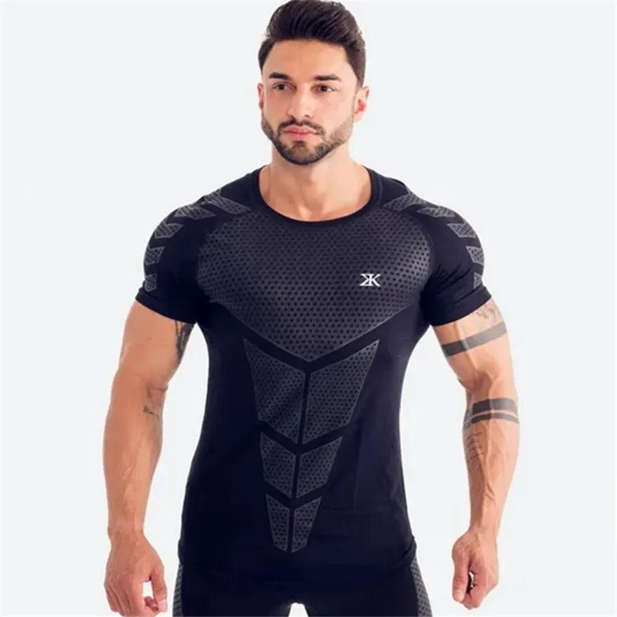Men's Quick Dry T-shirt For Running Fitness Bodybuilding - Alartis