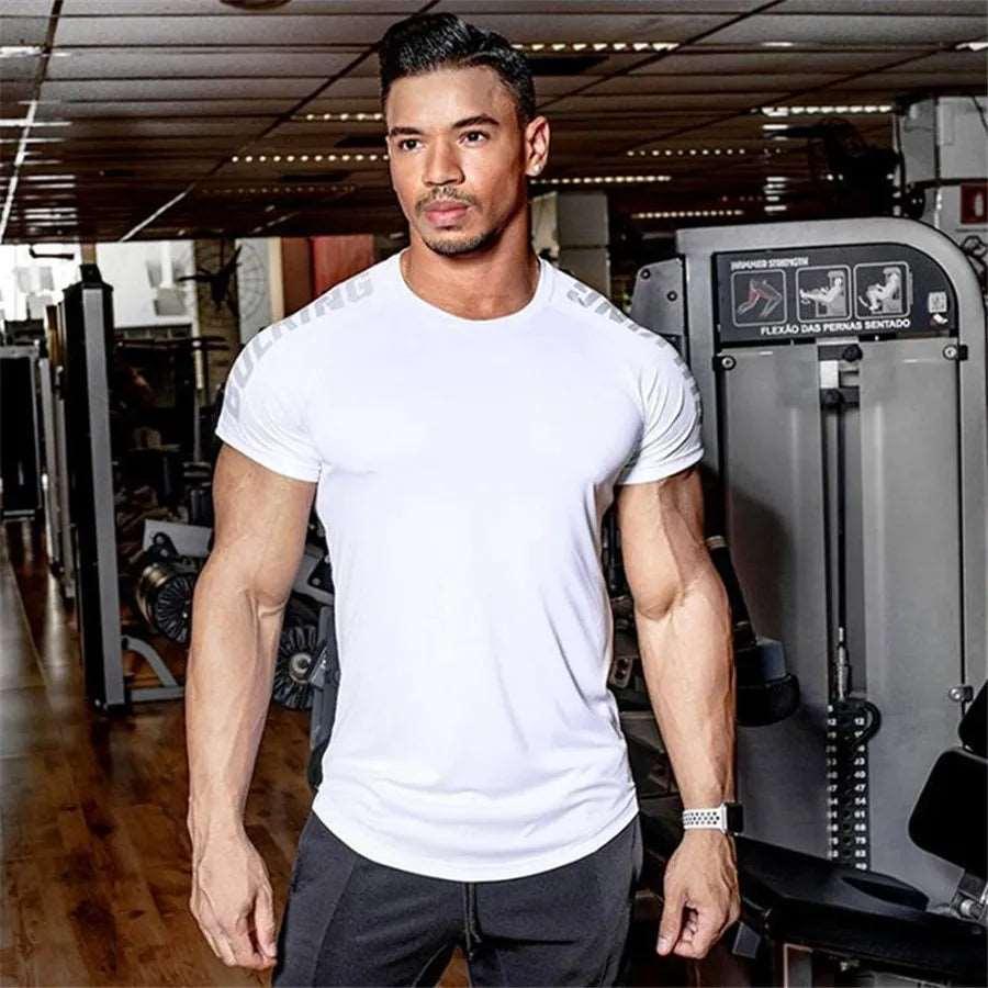 Men's Quick Dry T-shirt For Running Fitness Bodybuilding - Alartis
