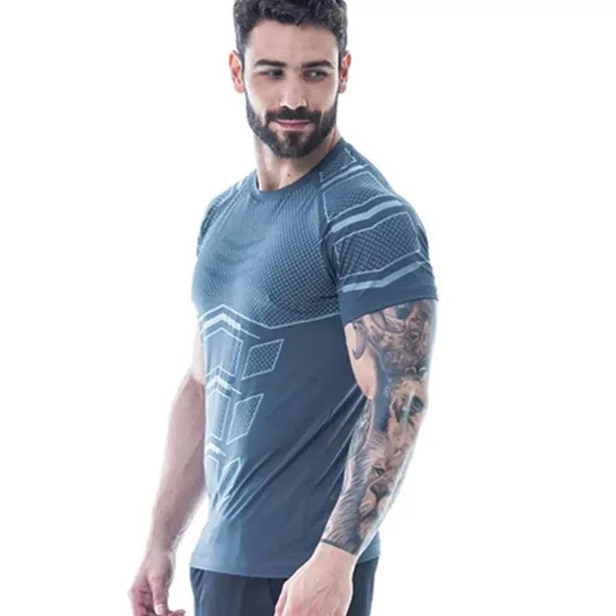 Men's Quick Dry T-shirt For Running Fitness Bodybuilding - Alartis