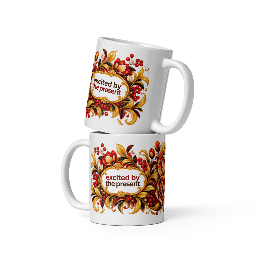Excited by the Present Mug | Find Joy in Right Now