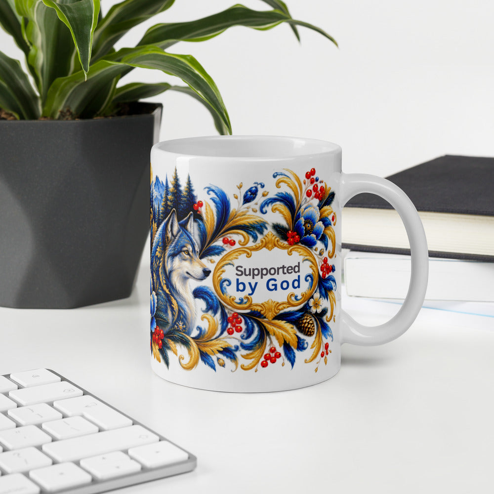 Supported by God Mug | Strength That Stands With You