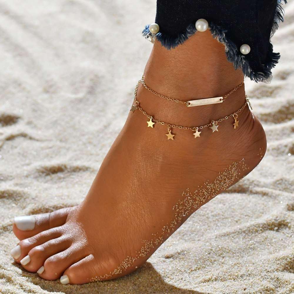 Women's Bohemian Shell Heart Anklets - Alartis