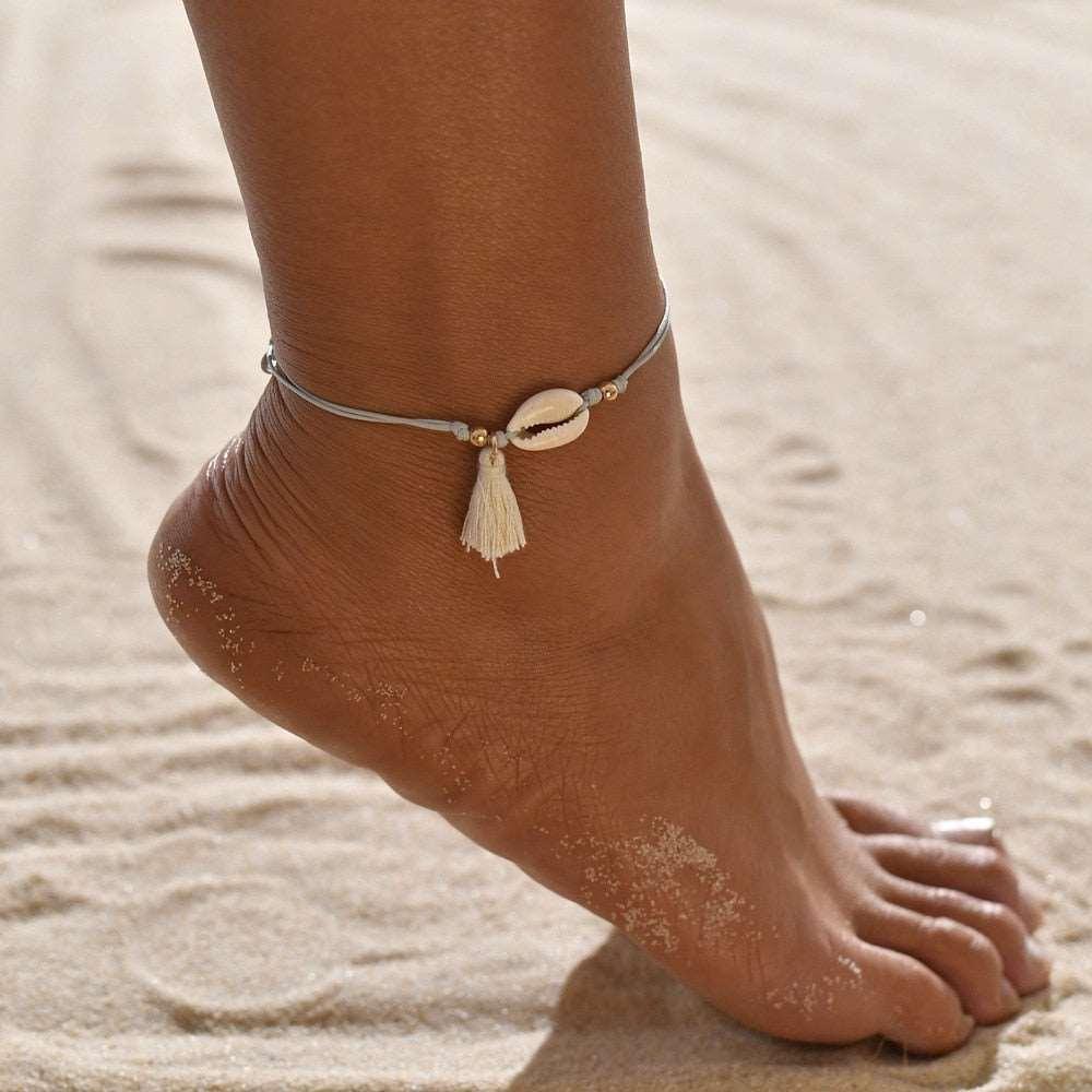 Women's Bohemian Shell Heart Anklets - Alartis