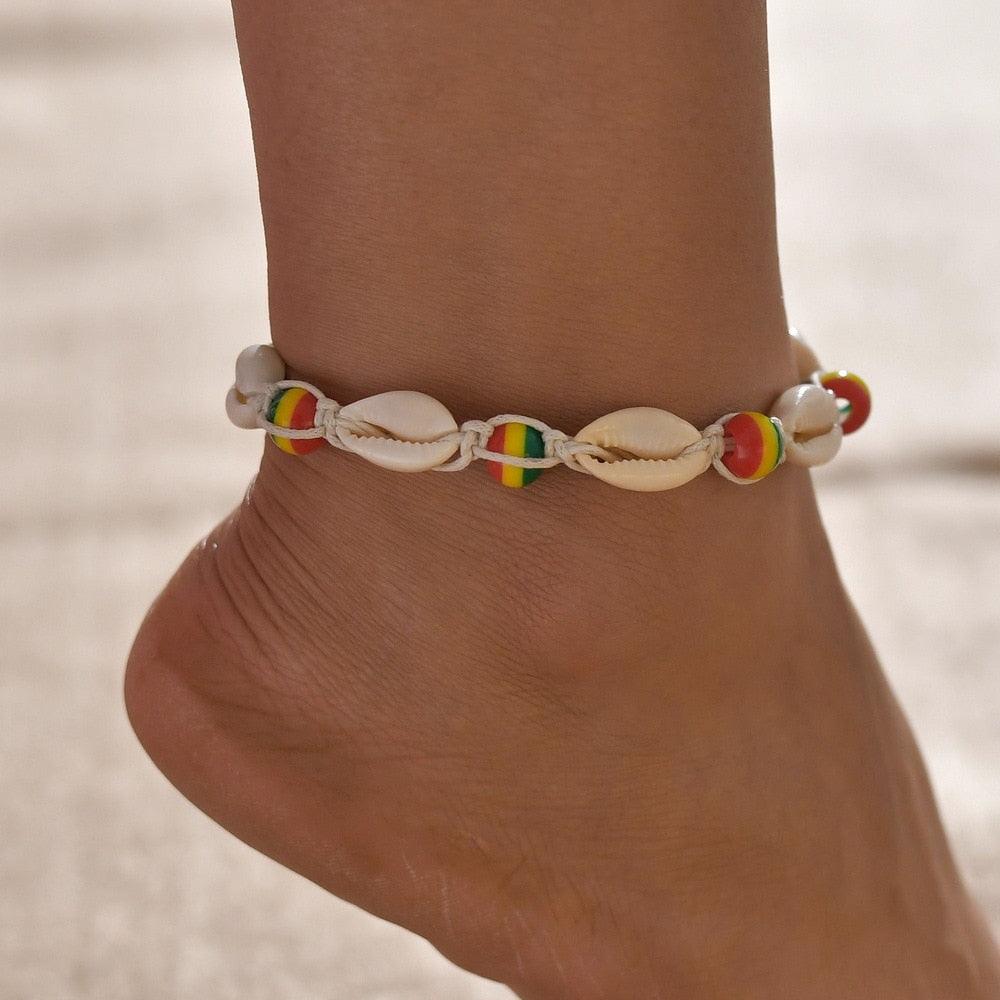 Women's Bohemian Shell Heart Anklets - Alartis