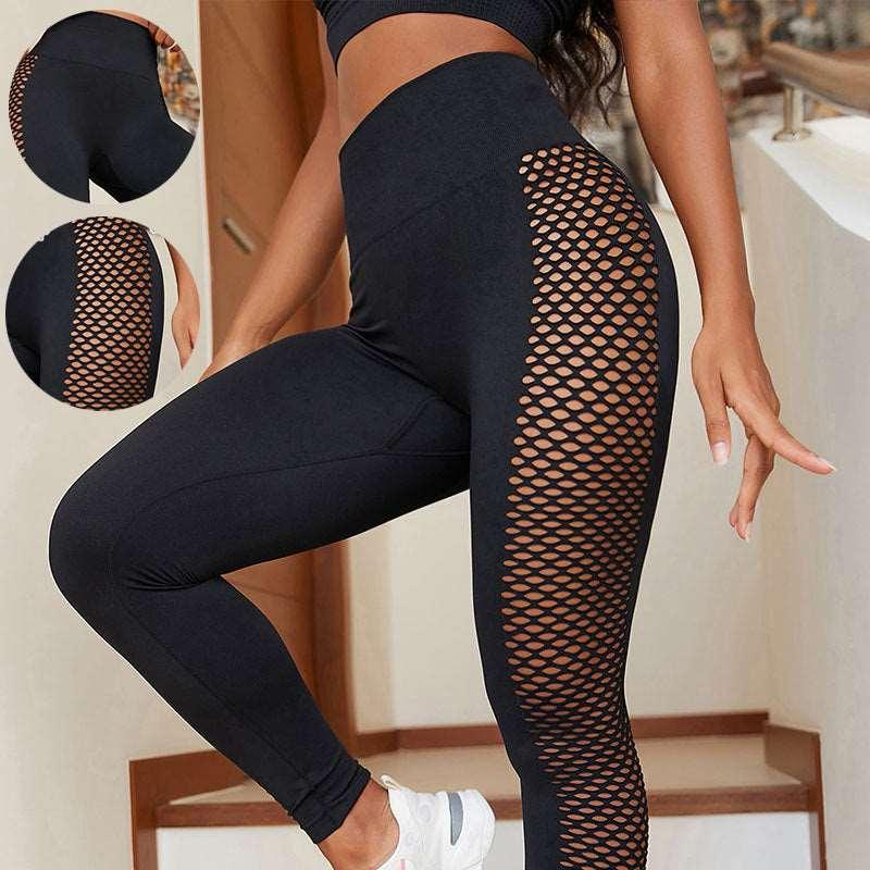 Women's Fitness Yoga Hollow Out Leggings - Alartis