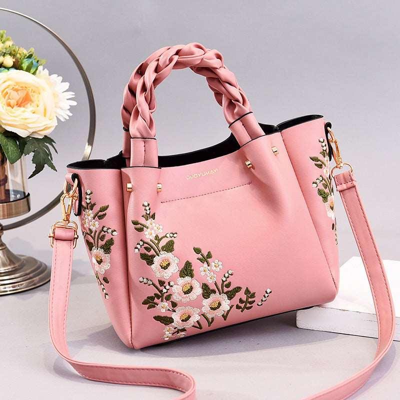 Women's Flower Pattern Hand Bag - Alartis