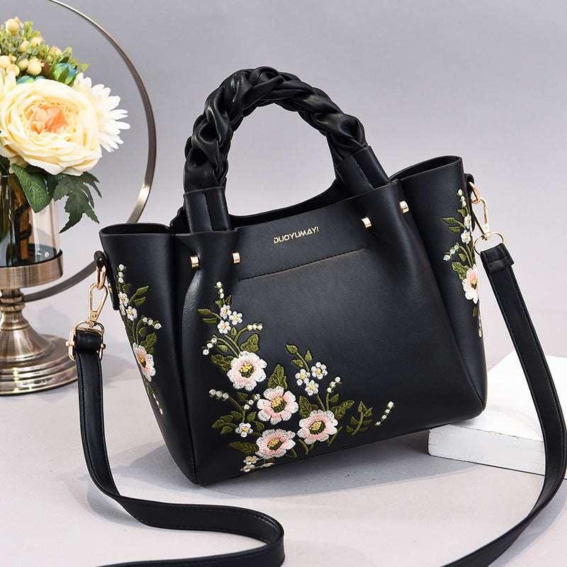 Women's Flower Pattern Hand Bag - Alartis