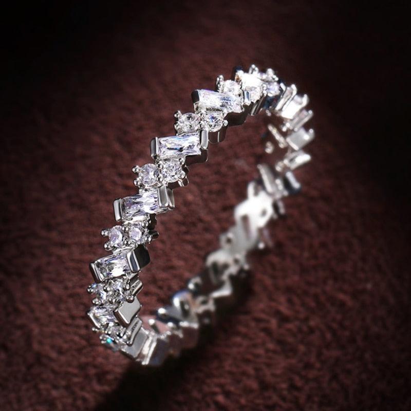 Women's Handmade Inlay Crystal Zircon Ring - Alartis