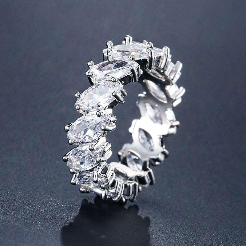 Women's Handmade Inlay Crystal Zircon Ring - Alartis