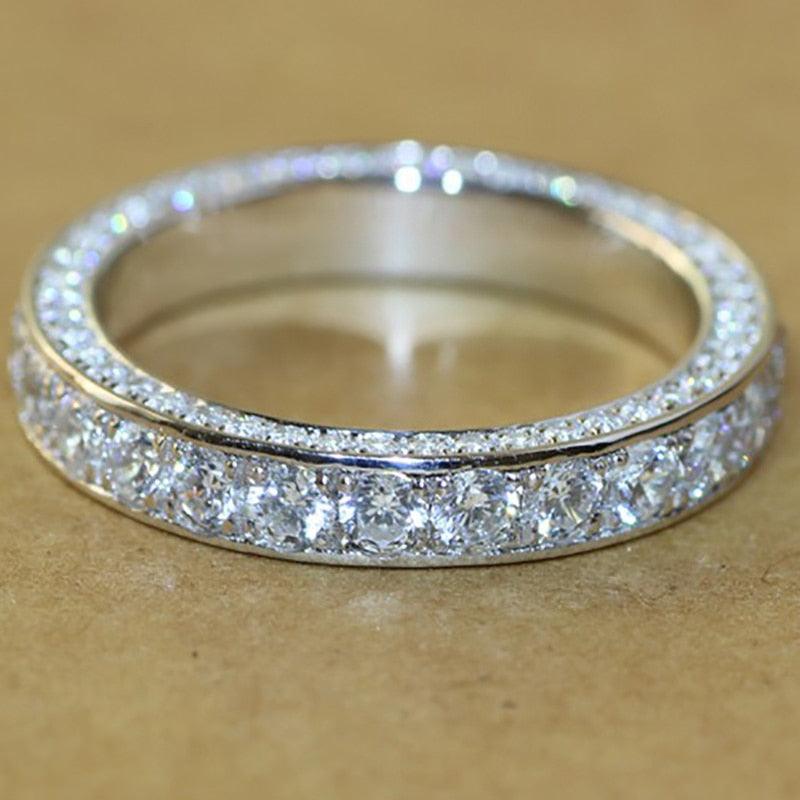 Women's Handmade Inlay Crystal Zircon Ring - Alartis