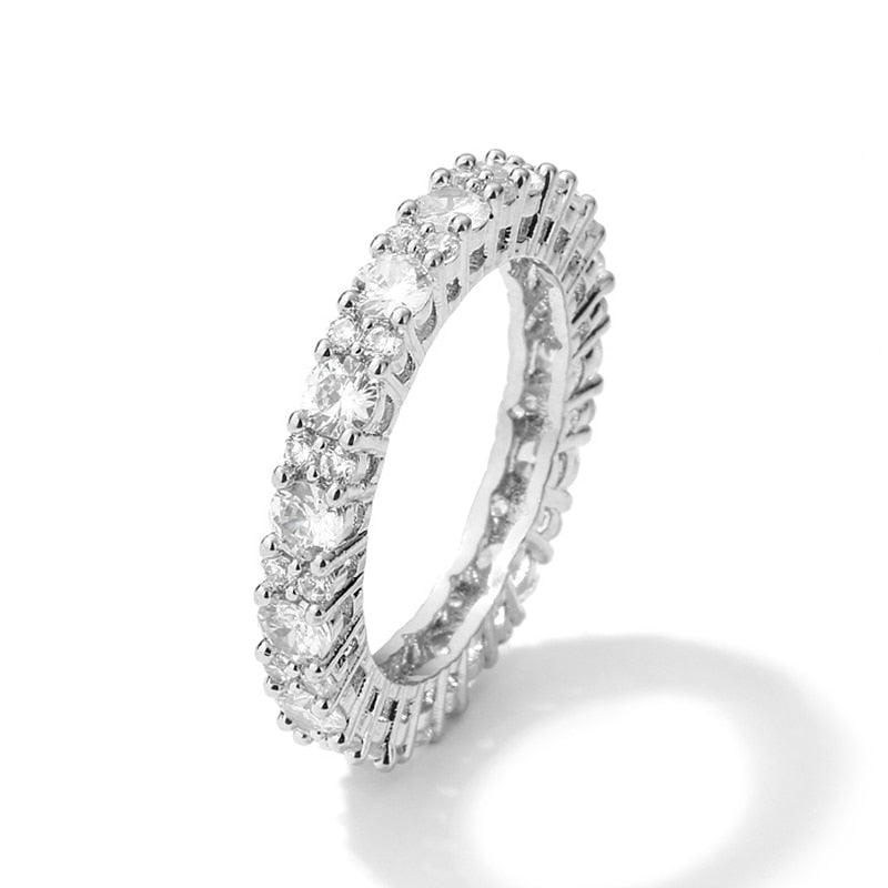 Women's Handmade Inlay Crystal Zircon Ring - Alartis
