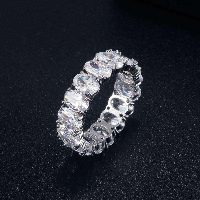 Women's Handmade Inlay Crystal Zircon Ring - Alartis