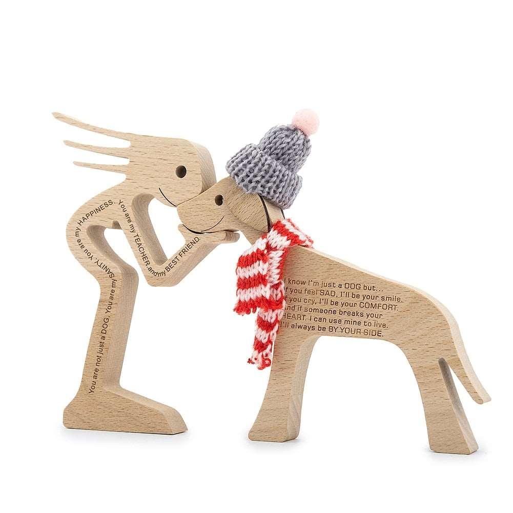 Wood Craft Figurine, Desktop Ornament Decoration Gift - Alartis
