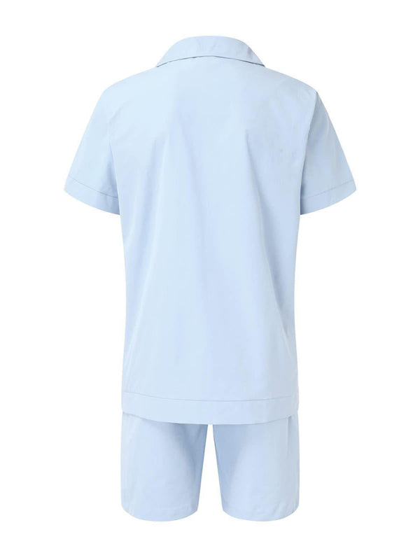 Men's Casual Shorts Shirt Set