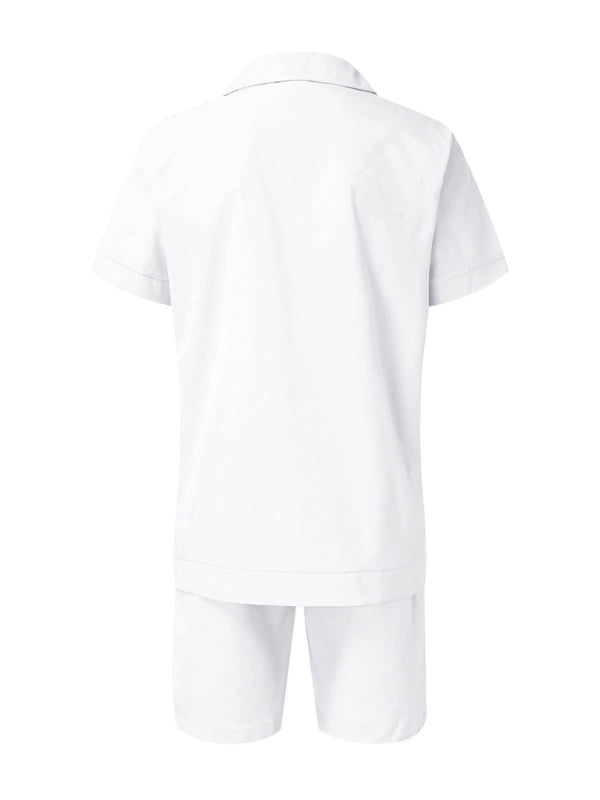 Men's Casual Shorts Shirt Set