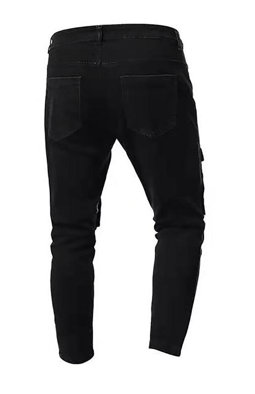 Men's Fashion Mid Waist Ripped Slim Jeans - Alartis