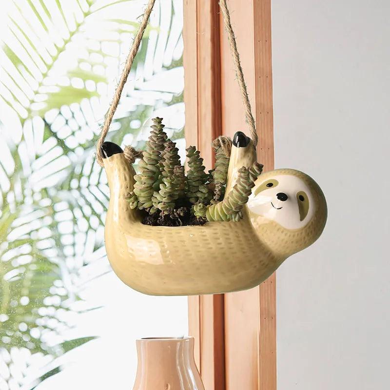 Ceramic Hanging Plant Pots, Hanging Flower Basket - Alartis