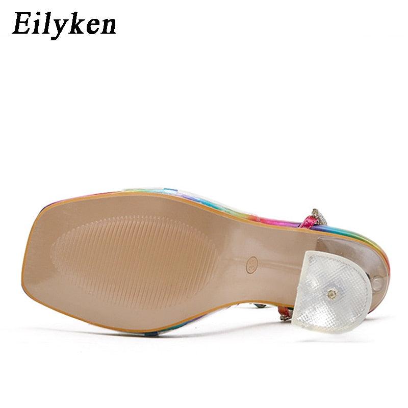 Eilyken White String Bead High Heels Women Summer Sandals - Alartis