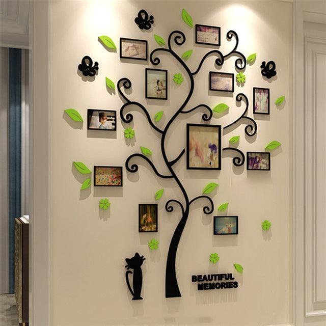 Family Photo Frame, Tree Wall Sticker - Alartis