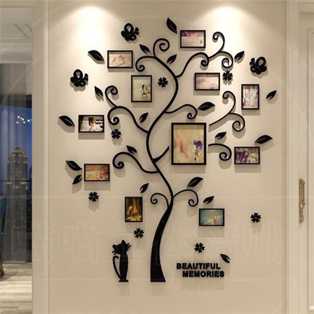 Family Photo Frame, Tree Wall Sticker - Alartis