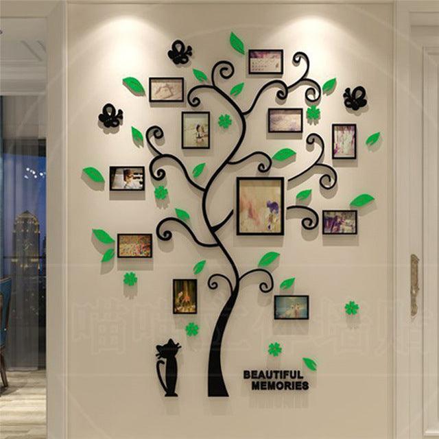 Family Photo Frame, Tree Wall Sticker - Alartis