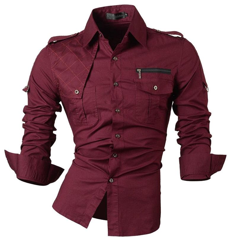 Men's Casual Long Sleeve Shirt - Alartis