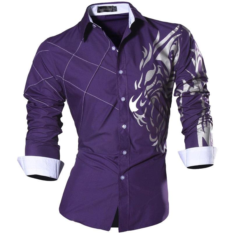 Men's Casual Long Sleeve Shirt - Alartis