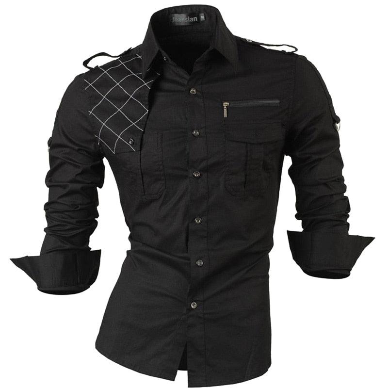 Men's Casual Long Sleeve Shirt - Alartis