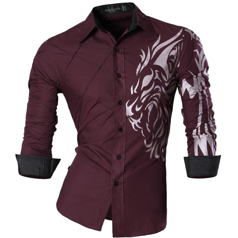 Men's Casual Long Sleeve Shirt - Alartis