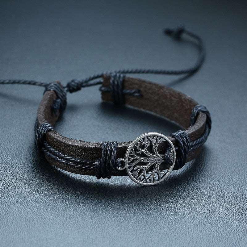 Men's Four Pieces Vintage Leather Bracelets - Alartis