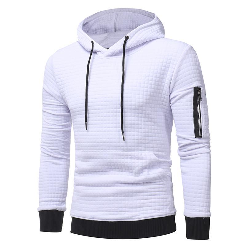 Men's Long Sleeve Hoody With Arm Zipper - Alartis