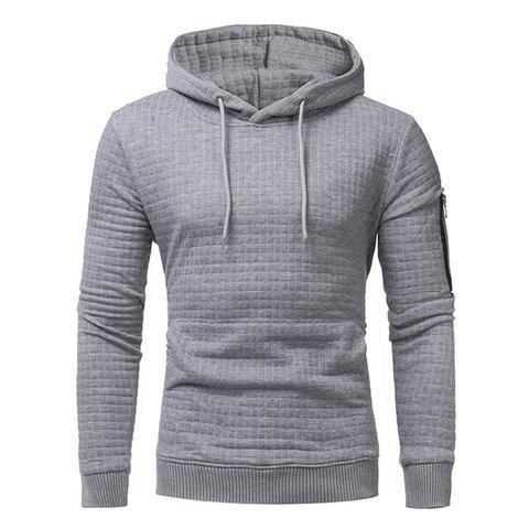 Men's Long Sleeve Hoody With Arm Zipper - Alartis