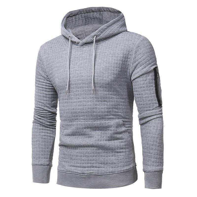 Men's Long Sleeve Hoody With Arm Zipper - Alartis