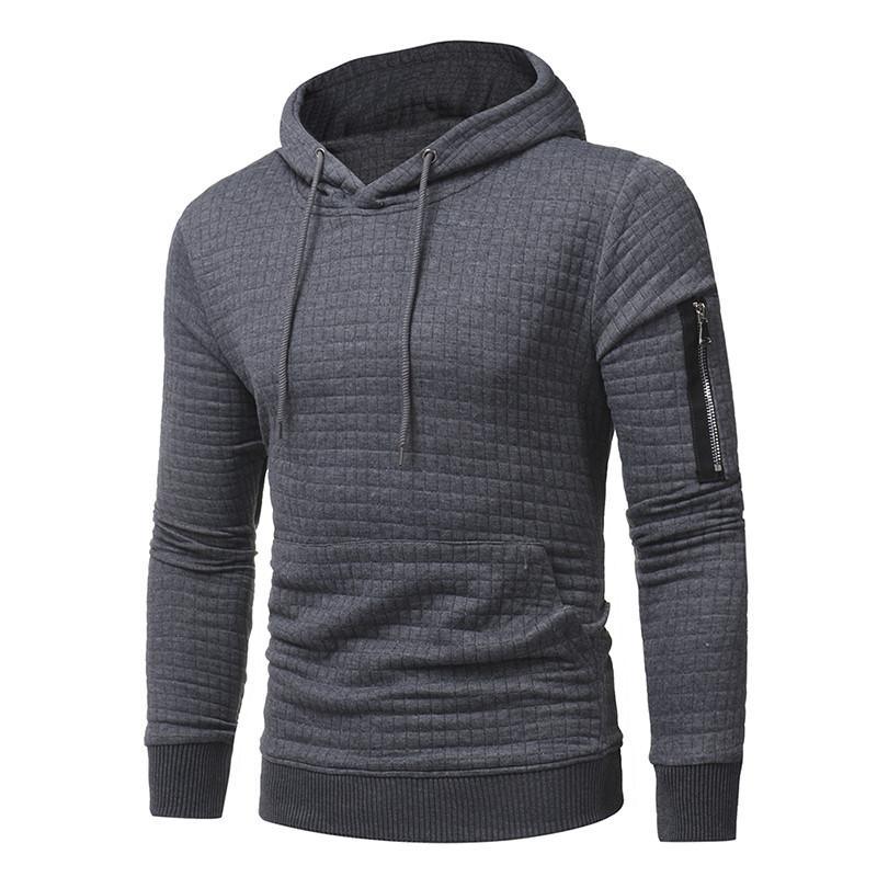 Men's Long Sleeve Hoody With Arm Zipper - Alartis