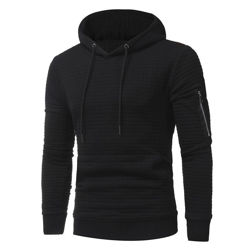 Men's Long Sleeve Hoody With Arm Zipper - Alartis