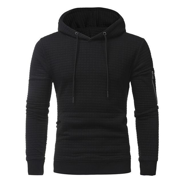 Men's Long Sleeve Hoody With Arm Zipper - Alartis