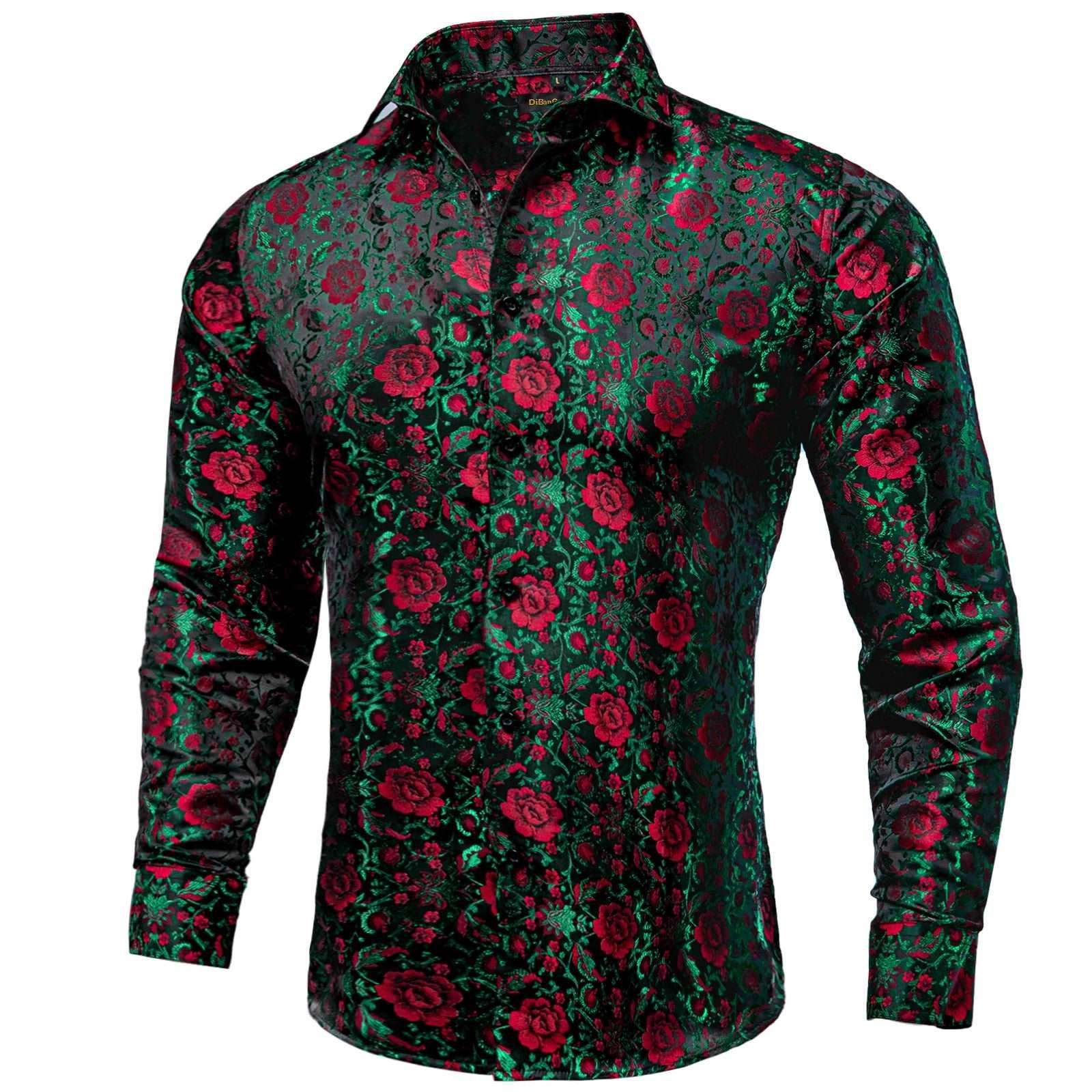 Men's Long Sleeve Silk Shirt - Alartis