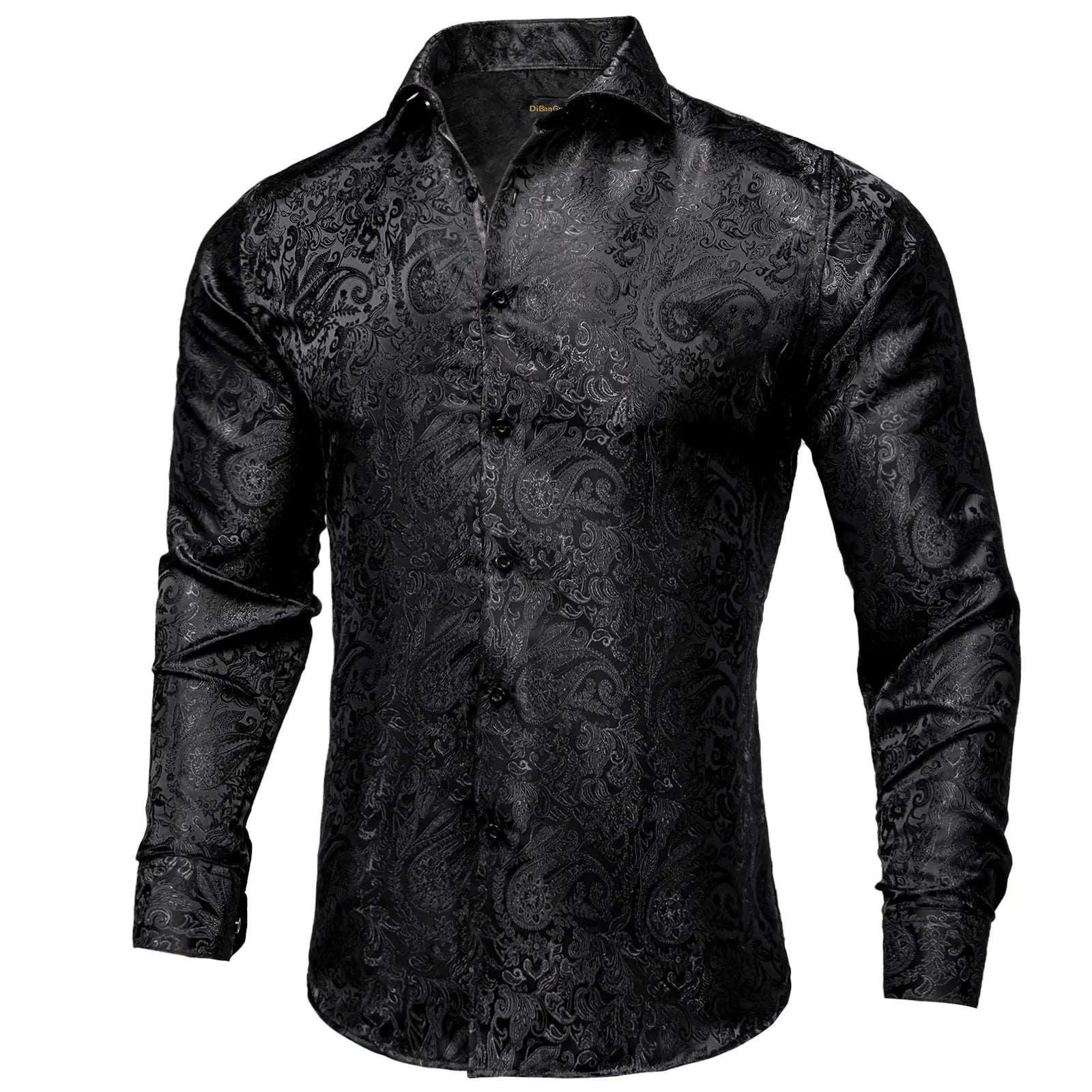 Men's Long Sleeve Silk Shirt - Alartis