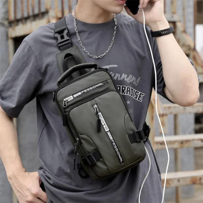 Men's Multifunctional Backpack Shoulder Chest Bag - Alartis