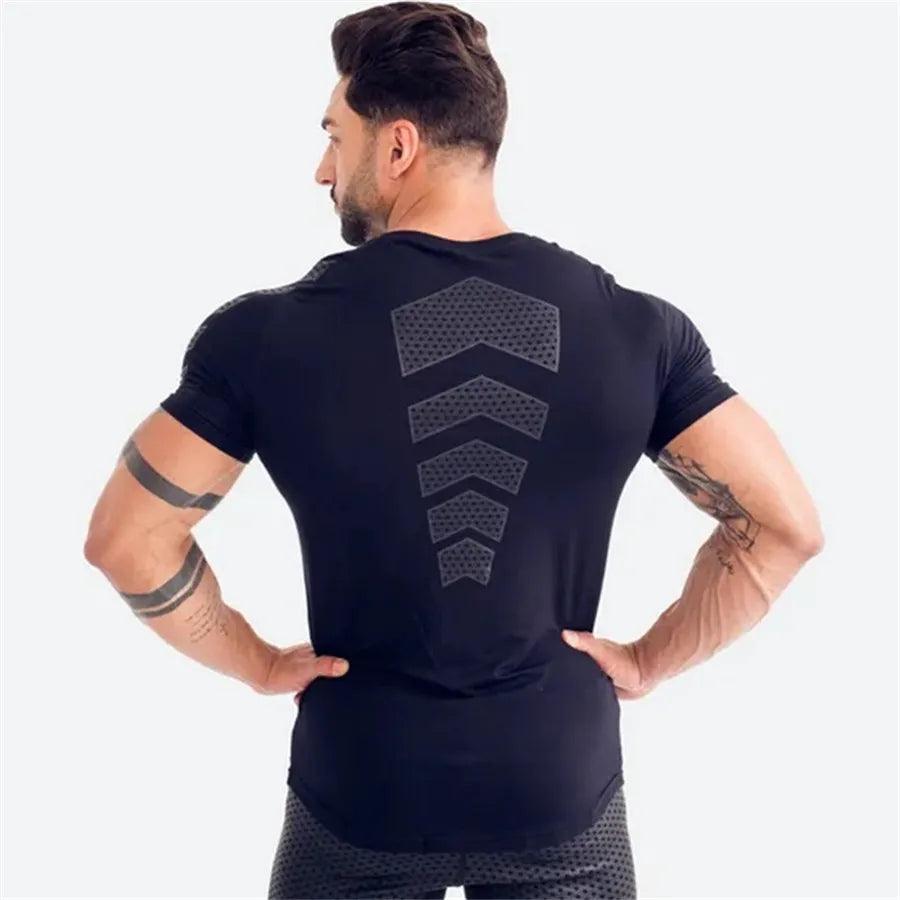 Men's Quick Dry T-shirt For Running Fitness Bodybuilding - Alartis