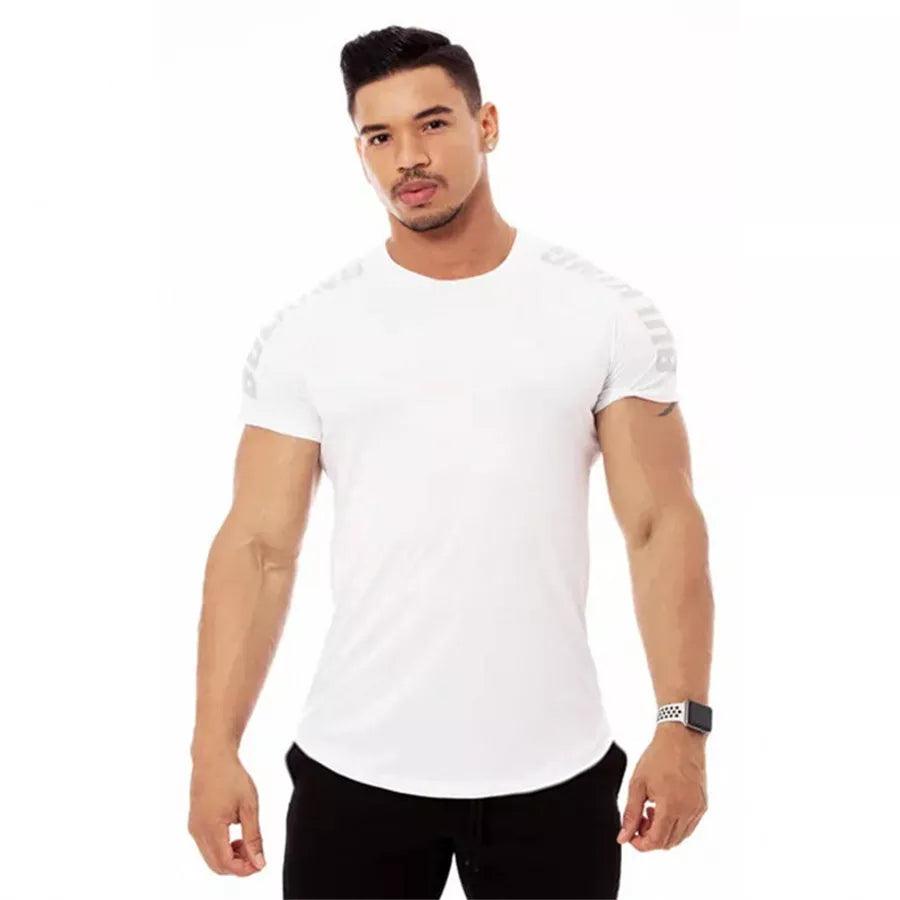 Men's Quick Dry T-shirt For Running Fitness Bodybuilding - Alartis