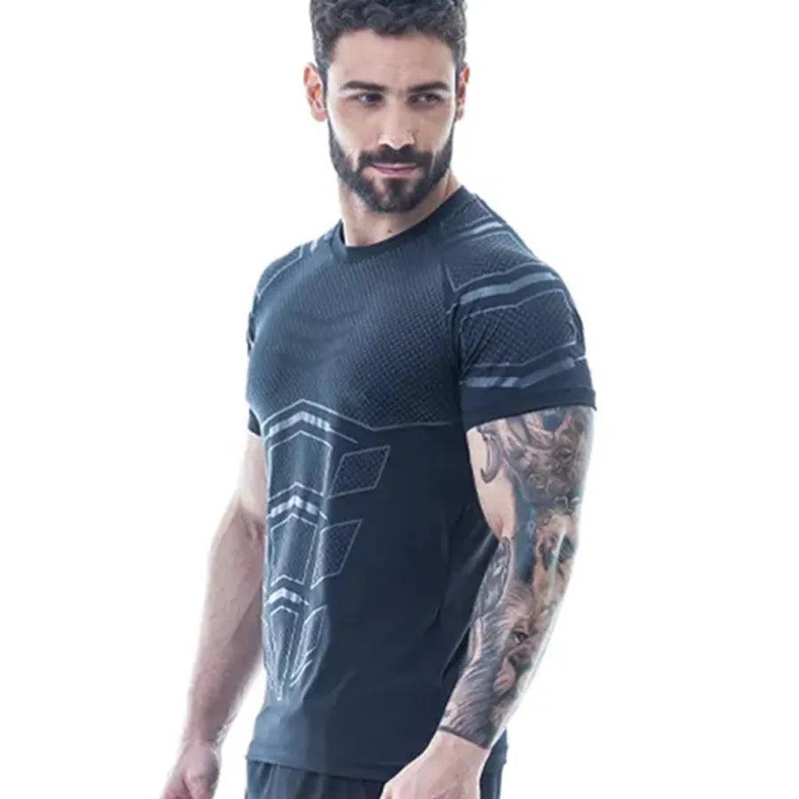 Men's Quick Dry T-shirt For Running Fitness Bodybuilding - Alartis