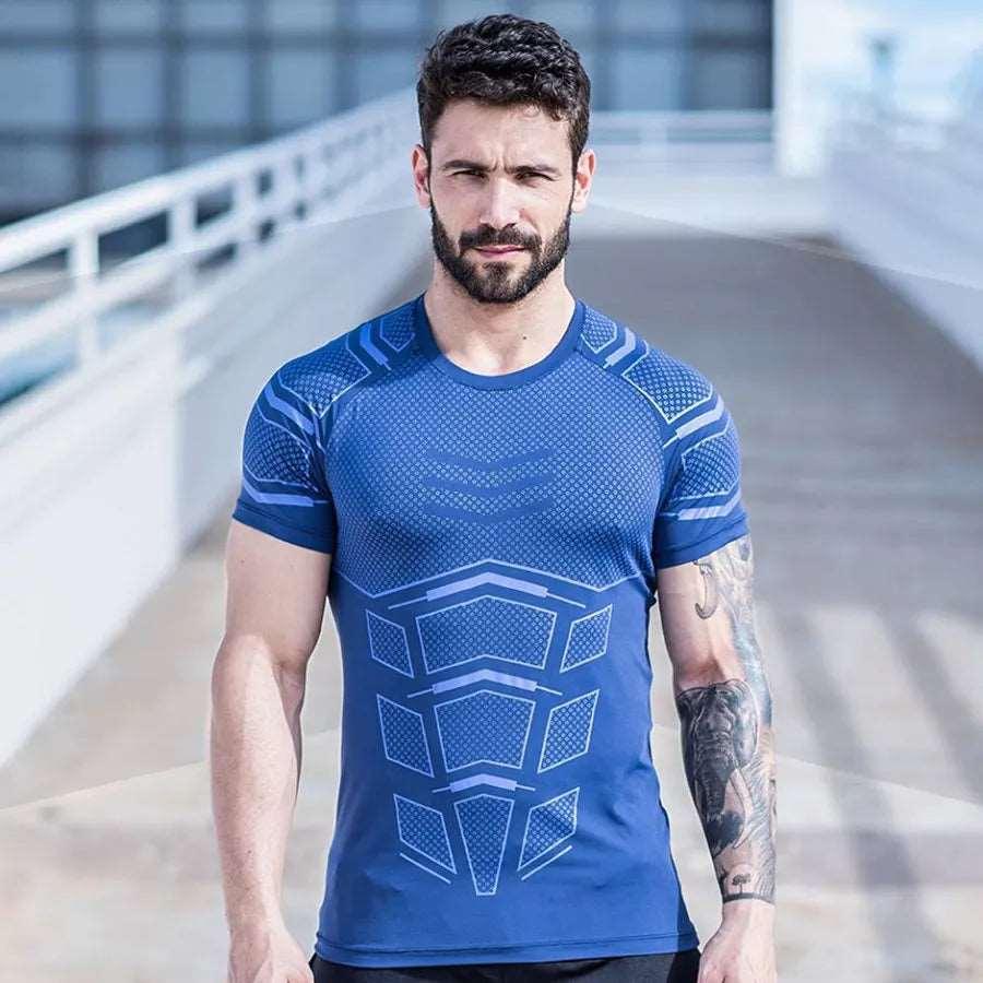 Men's Quick Dry T-shirt For Running Fitness Bodybuilding - Alartis