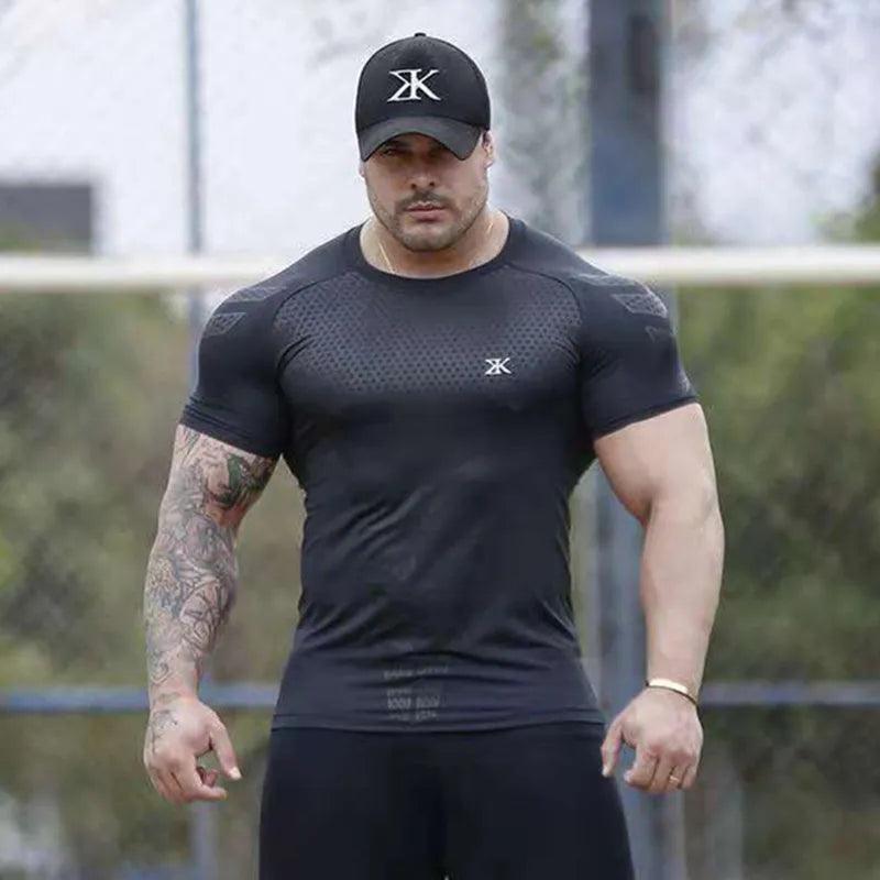 Men's Quick Dry T-shirt For Running Fitness Bodybuilding - Alartis