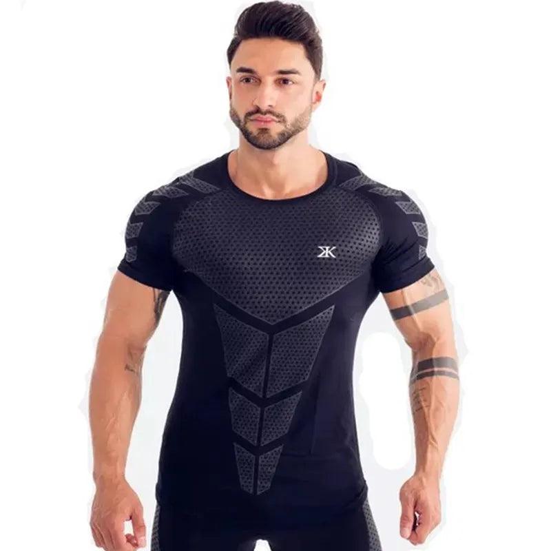 Men's Quick Dry T-shirt For Running Fitness Bodybuilding - Alartis