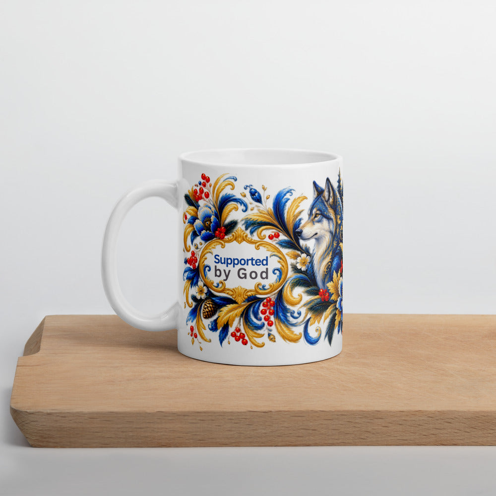 Supported by God Mug | Strength That Stands With You